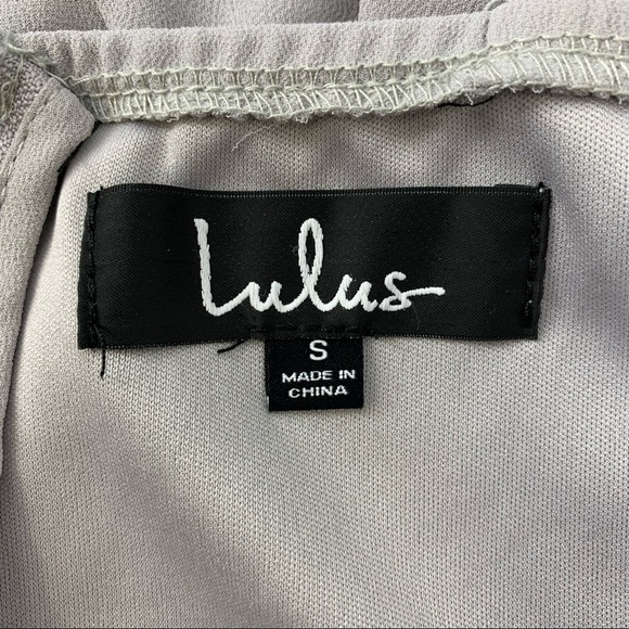 Lulu's Air of Romance Grey Maxi Dress Bridesmaid - Picture 4 of 6